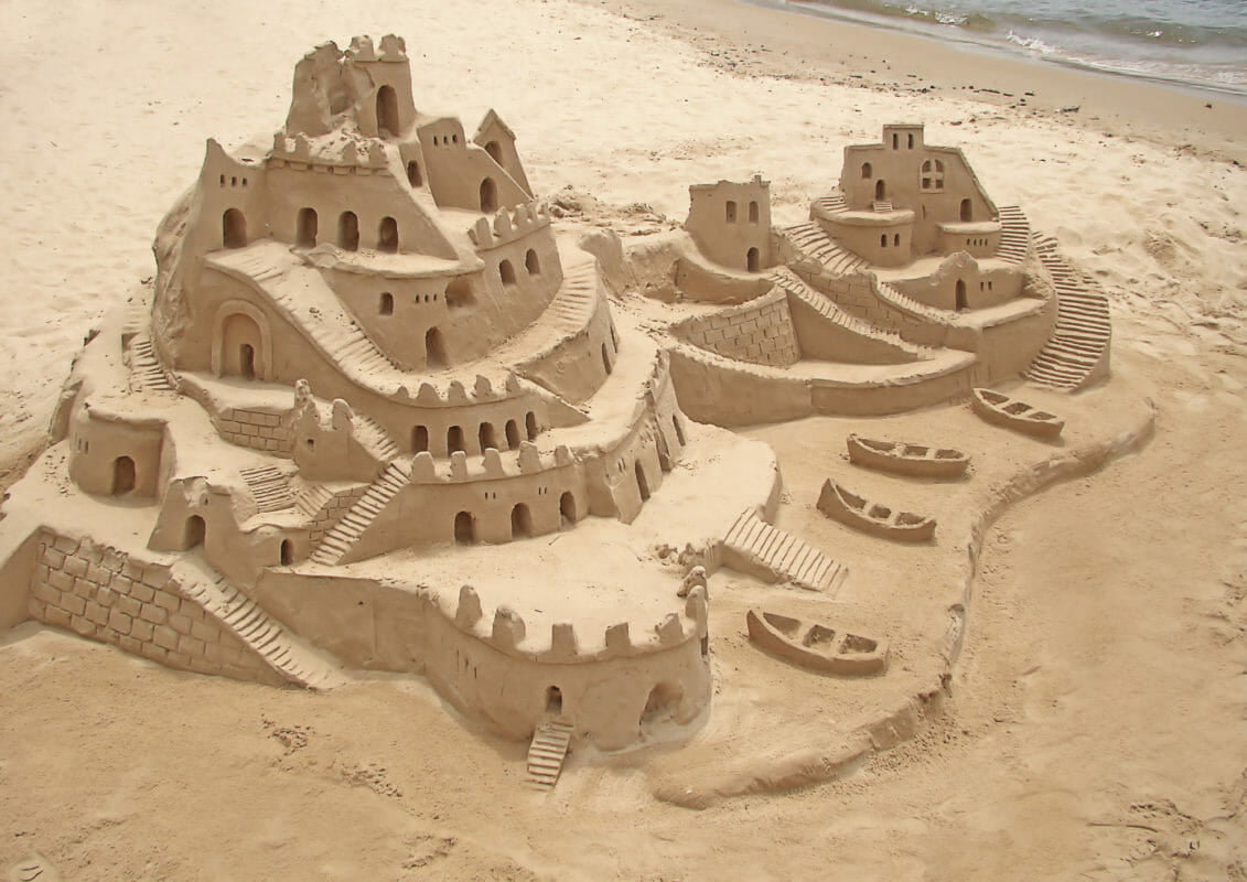 Château de sable La forteresse aux pagodes