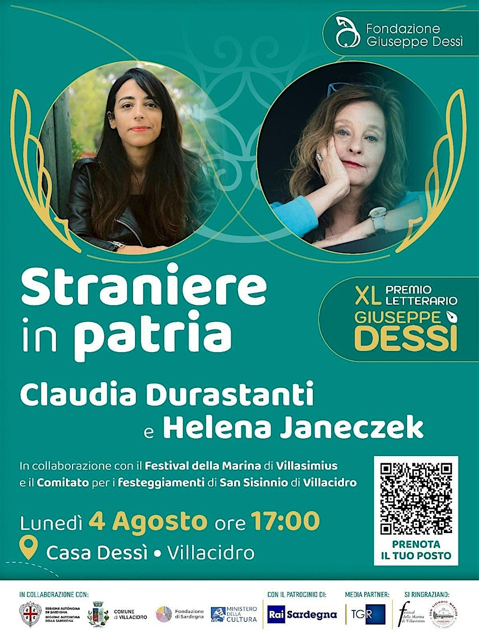 Straniere In Patria. Claudia Durastanti E Helena Janeczek – Villacidro – 04/08/2025