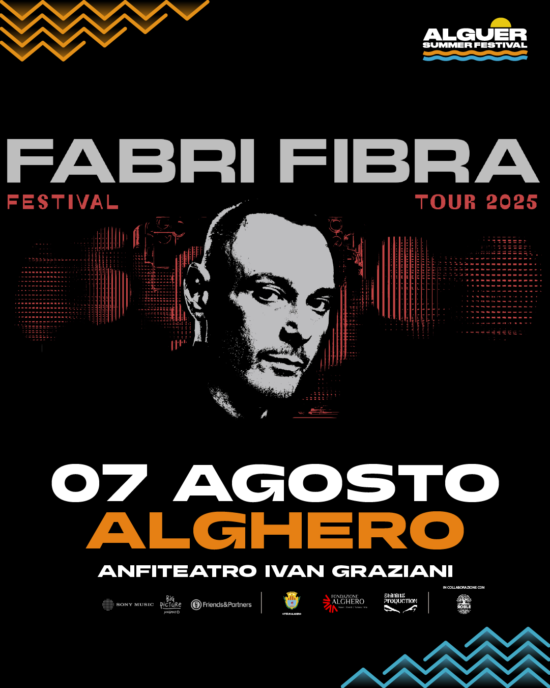 Fabri Fibra – Festival Tour 2025 | Alguer Summer Festival – Alghero – 07/08/2025