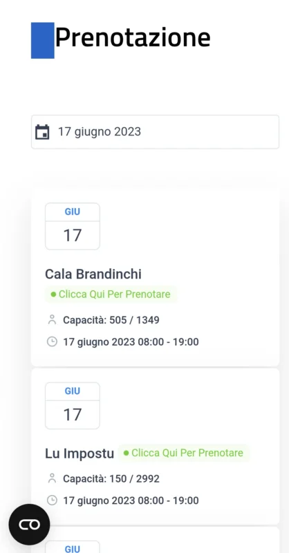Réservation de plage San Teodoro Cala Brandinchi Impostu - 1 choix de plage